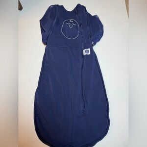 Nested Bean Navy Swaddle Sleepsuit